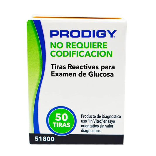 PRODIGY Tiras Reactivas 50uni