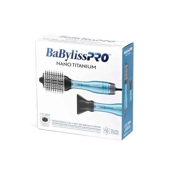 BaBylissPRO Nano Titanium Detachable 2-in-1 Hot Air Brush & Dryer