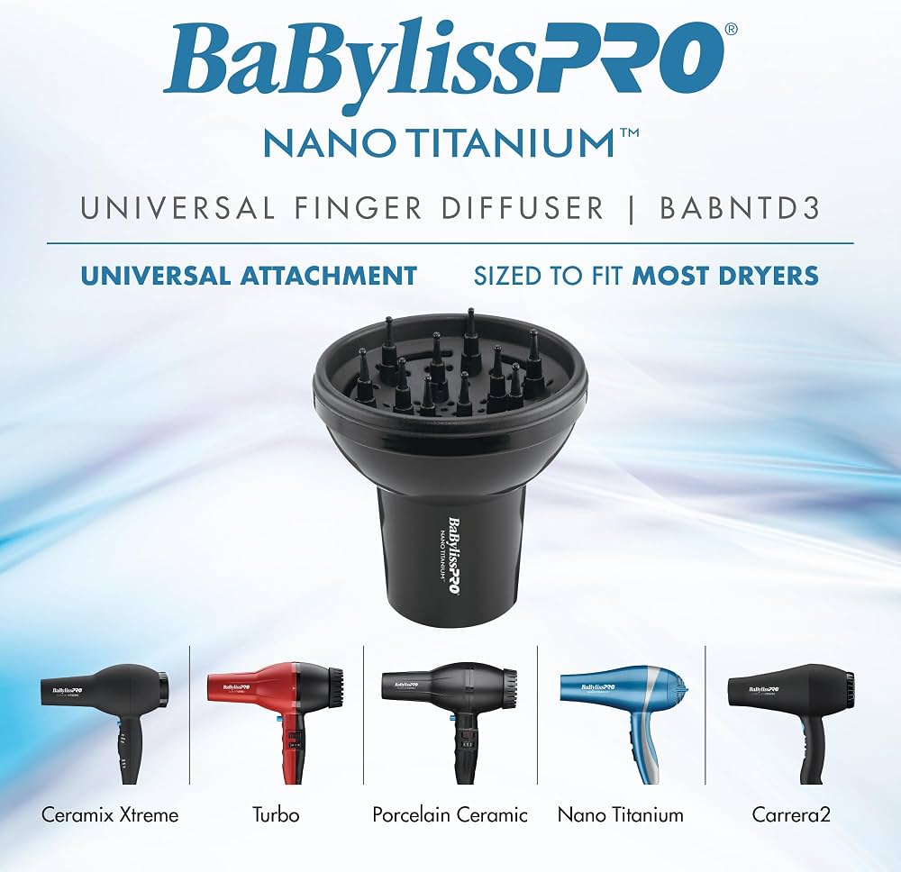 BaBylissPRO Nano Titanium Difusor Universal BABNTD3